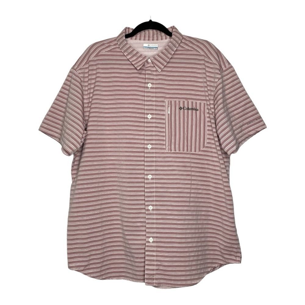 Columbia Omni-Shade Button Up Short Sleeve Shirt - Size XL